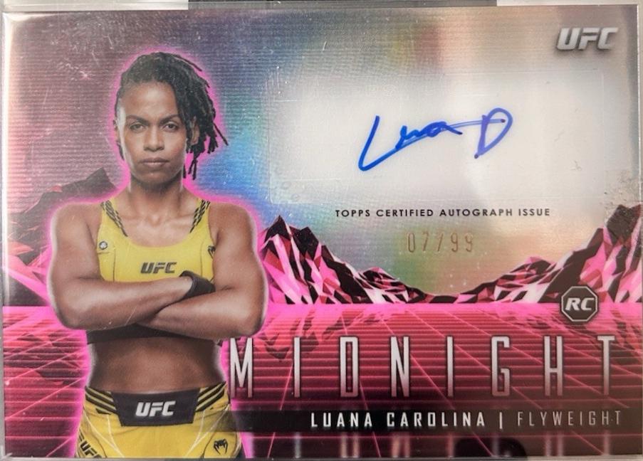 Luana Carolina 2024 Topps Midnight UFC Horizon Signatures #HS-LCA Twilight