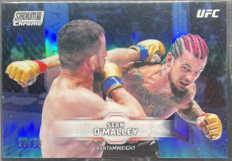 Sean O'Malley 2026 Topps Stadium Club UFC Chrome Base #CB-26 Gold Minted Refractor