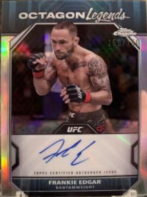 Frankie Edgar 2024 Topps Chrome UFC Octagon Legends Autographs #OLA-FED Red Refractor