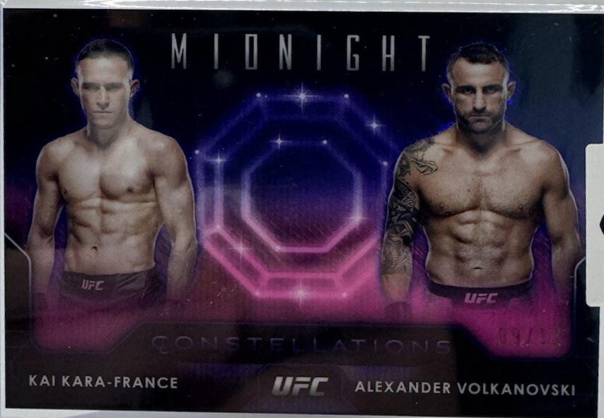 Kai Kara-France / Alexander Volkanovski 2024 Topps Midnight UFC Constellations #CO-18 Midnight