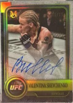 Valentina Shevchenko 2019 Topps UFC Museum Collection Museum Autographs #MA-VS Gold