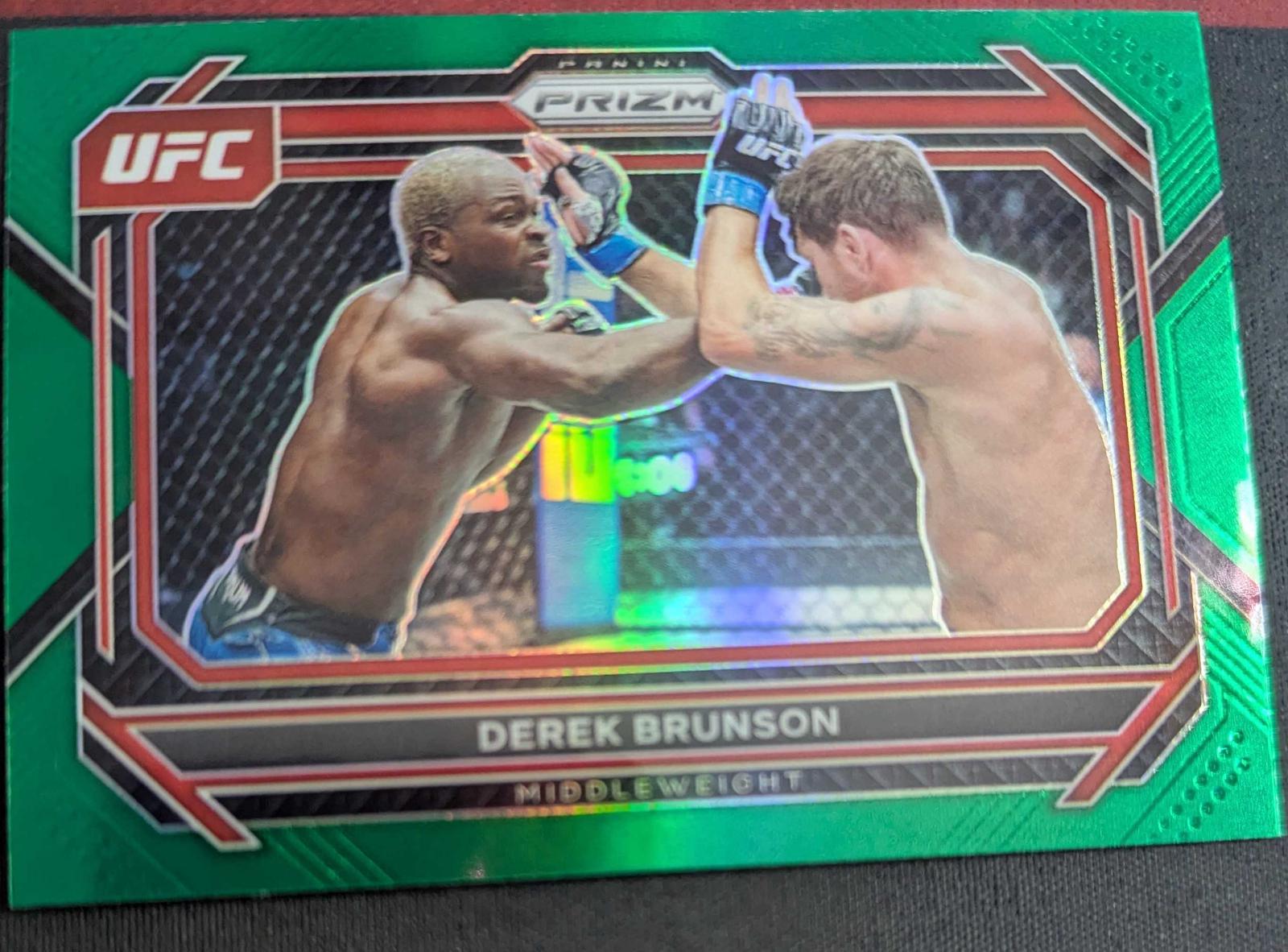 Derek Brunson 2023 Panini Prizm UFC Base #80 Green