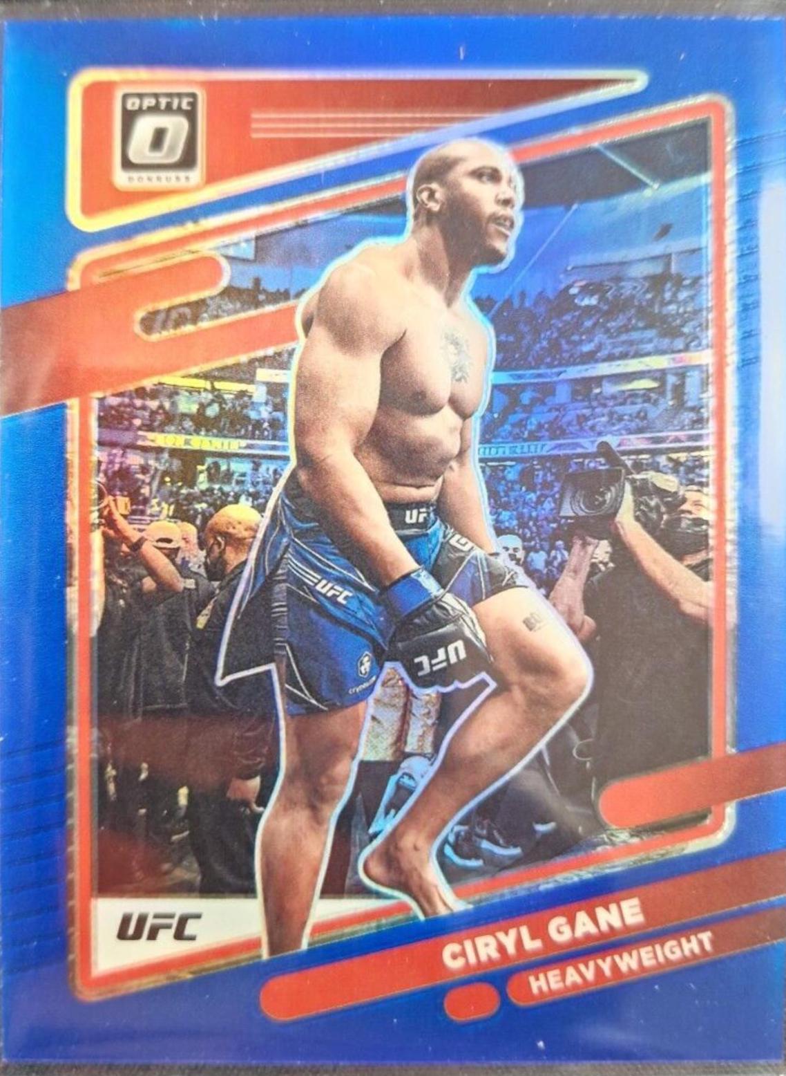 Ciryl Gane 2022 Panini Donruss Optic UFC Base #40 Blue