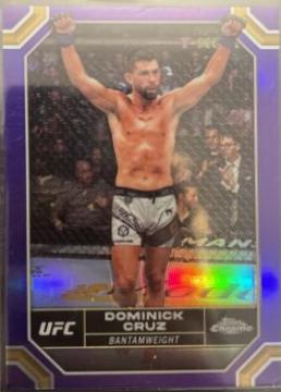 Dominick Cruz 2024 Topps Chrome UFC Base #60 Purple Refractor
