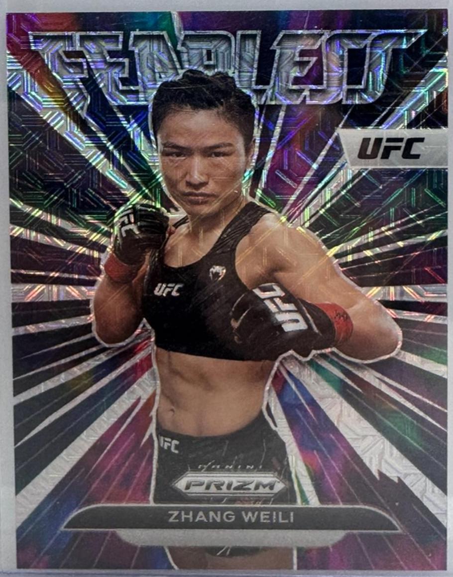 Zhang Weili 2023 Panini Prizm UFC Fearless #28 Mojo