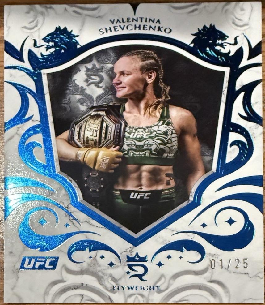 Valentina Shevchenko 2025 Topps Royalty UFC Base #65 Blue