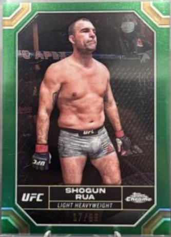 Mauricio Rua 2024 Topps Chrome UFC Base #130 Green Refractor