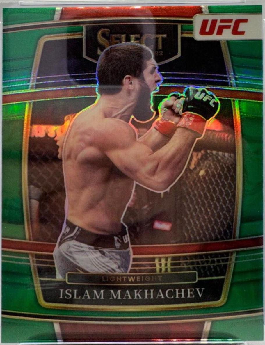 Islam Makhachev 2022 Panini Select UFC Mezzanine #369 Green