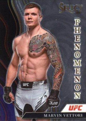 Marvin Vettori 2022 Panini Select UFC Phenomenon #19 Black Flash