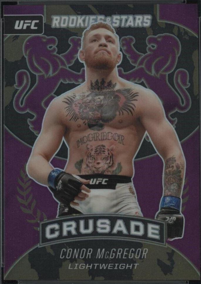 Conor McGregor 2021 Panini Chronicles UFC Base Crusade #238 Purple