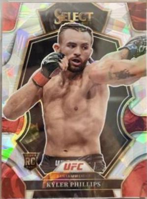 Kyler Phillips 2023 Panini Select UFC Premier Level #126 Cracked Ice