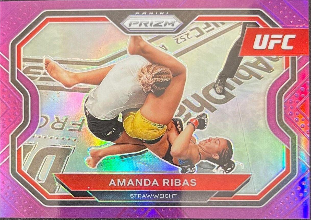 Amanda Ribas 2021 Panini Prizm UFC Base #162 Purple