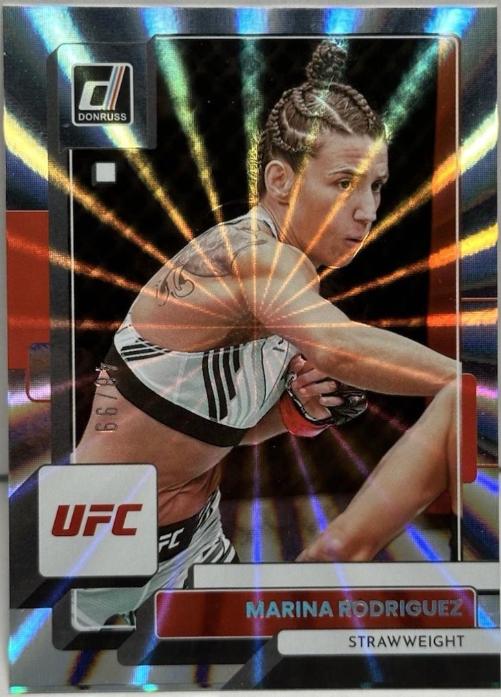 Marina Rodriguez 2023 Panini Donruss UFC Base #55 Laser