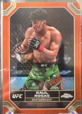 Raul Rosas 2024 Topps Chrome UFC Base #161 Orange Refractor