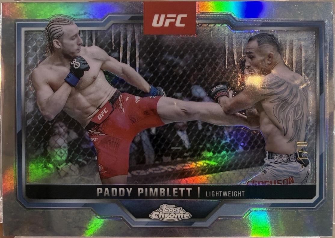 Paddy Pimblett 2025 Topps Chrome Sapphire UFC Base Sapphire #177 Red Sapphire