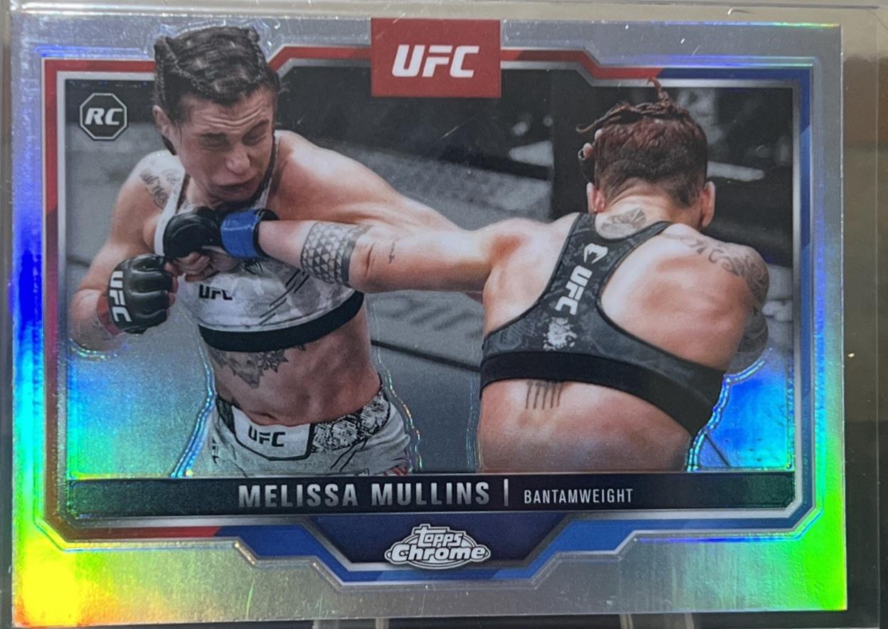 Melissa Mullins 2025 Topps Chrome UFC Base #197 Refractor