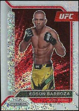 Edson Barboza 2022 Panini Prizm UFC Bonus Machines #1 White Sparkle