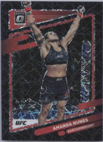 Amanda Nunes 2022 Panini Donruss Optic UFC Base #15 Black Velocity