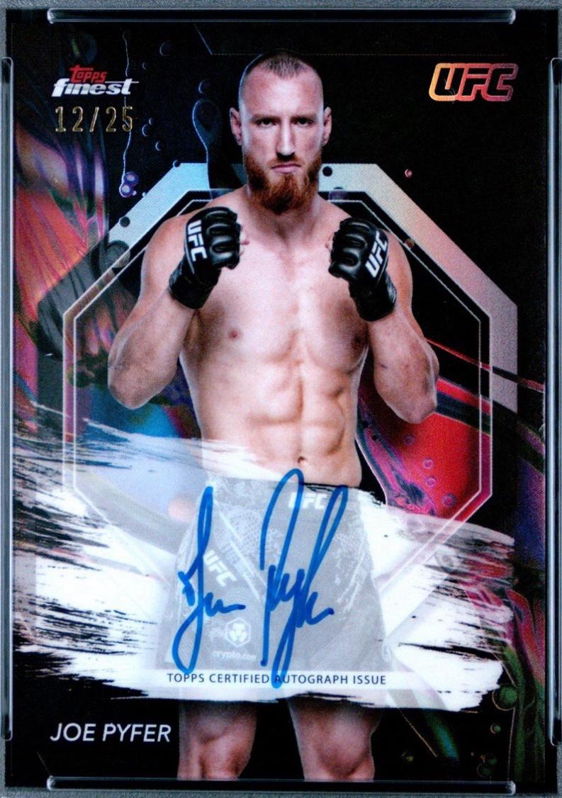 Joe Pyfer 2024 Topps Finest UFC Finest Autographs #FA-JPR Black Refractor