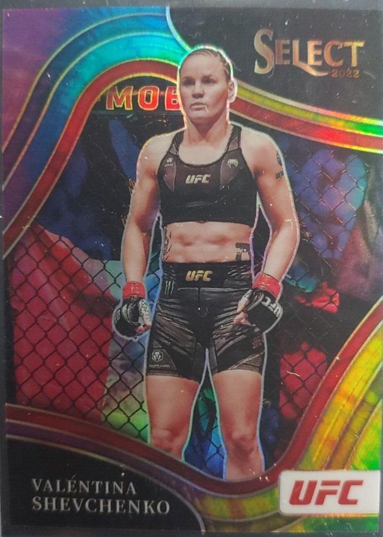 Valentina Shevchenko 2022 Panini Select UFC Octagonside #251 Tie Dye