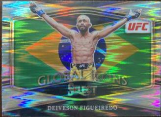 Deiveson Figueiredo 2022 Panini Select UFC Global Icons #3 Silver