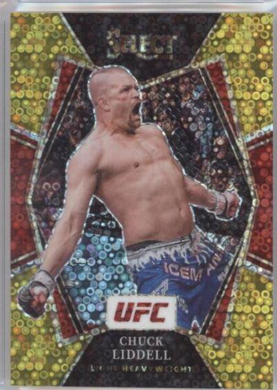 Chuck Liddell 2022 Panini Select UFC Premier Level #128 Gold Disco