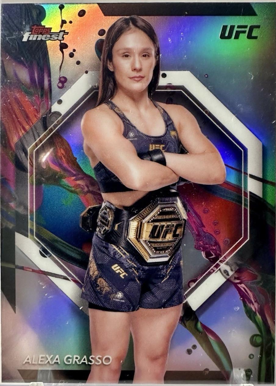 Alexa Grasso 2024 Topps Finest UFC Base Common #60 Refractor