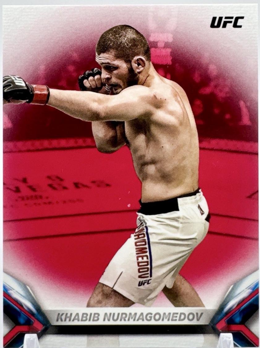 Khabib Nurmagomedov 2018 Topps UFC Knockout Base #49 Red