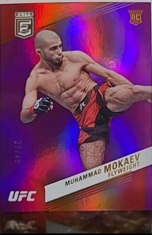 Muhammad Mokaev 2023 Panini Chronicles UFC Base Elite #249 Purple
