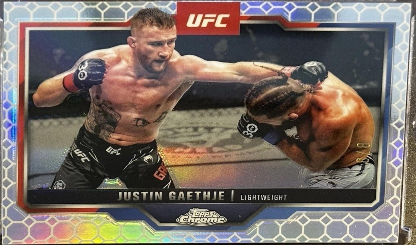 Justin Gaethje 2025 Topps Chrome UFC Base #138 OctaFractor