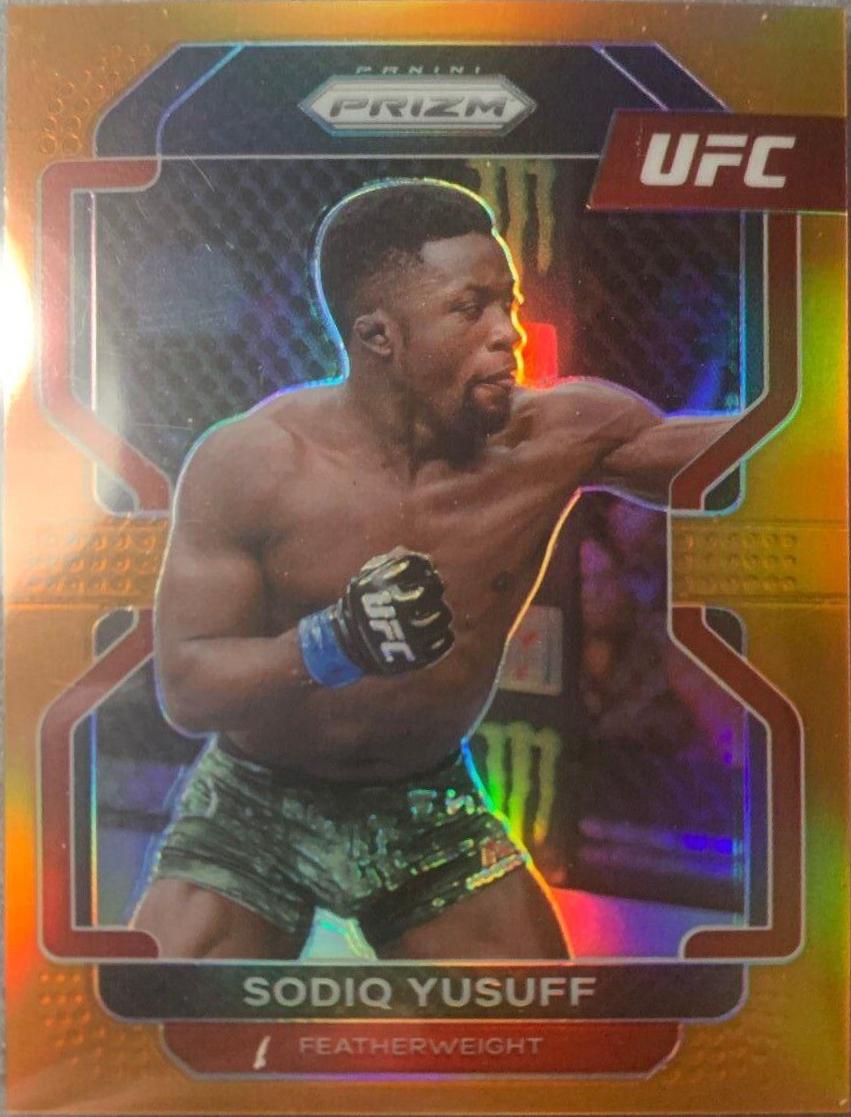 Sodiq Yusuff 2022 Panini Prizm UFC Base #192 Orange