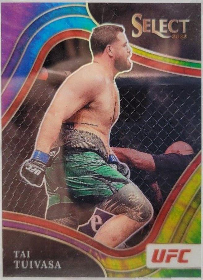 Tai Tuivasa 2022 Panini Select UFC Octagonside #278 Tie Dye