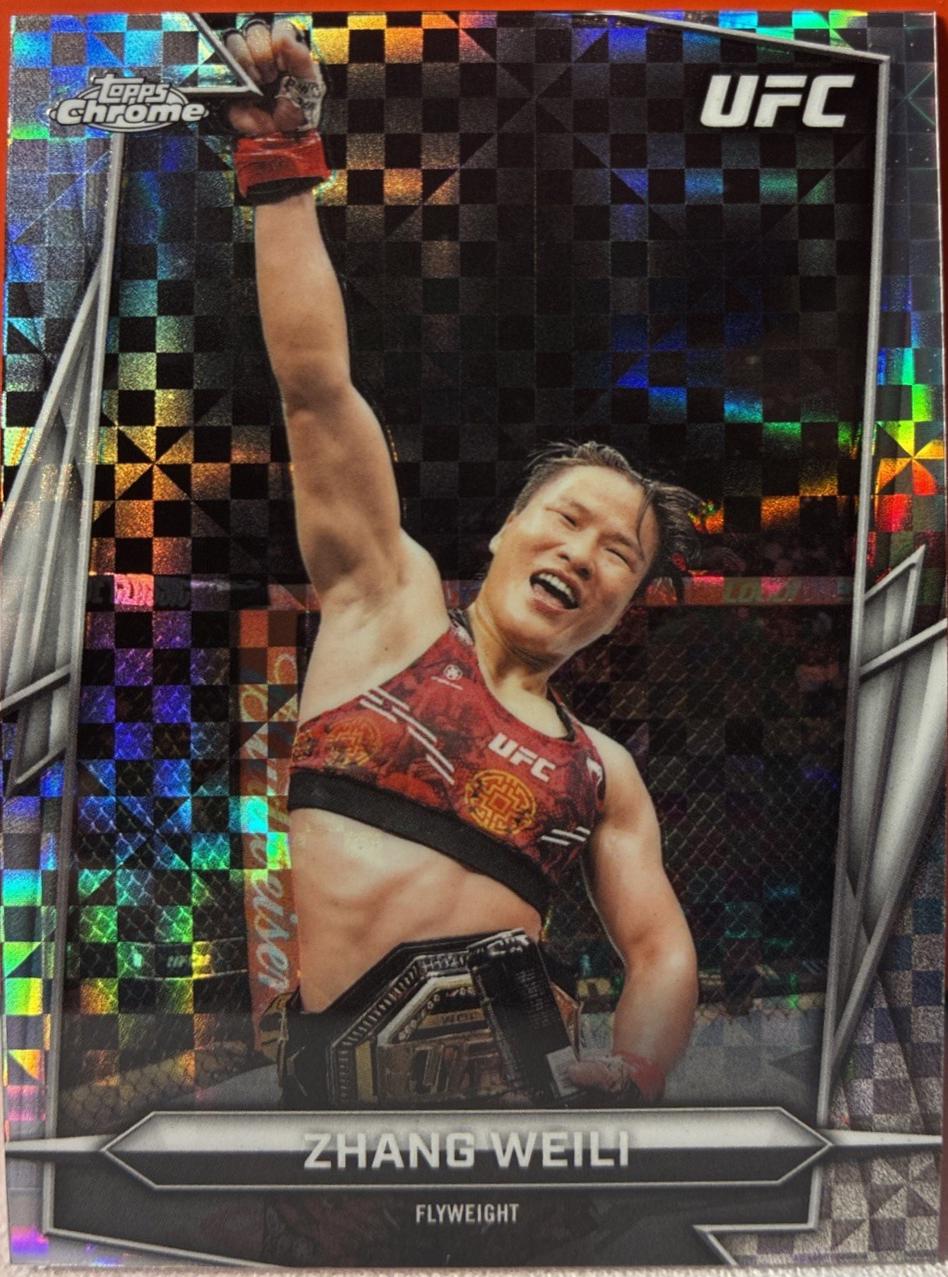 Zhang Weili 2026 Topps Chrome UFC Base #20 X-fractor