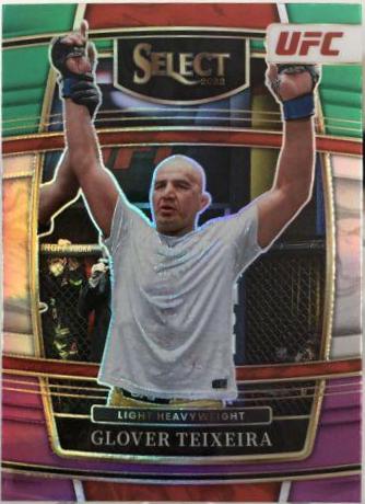 Glover Teixeira 2022 Panini Select UFC Concourse #17 Green and Purple