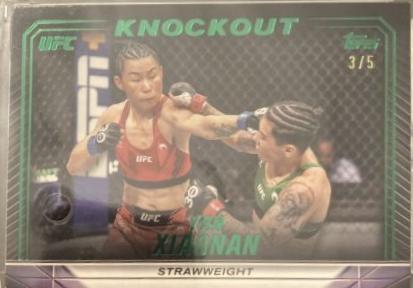 Yan Xiaonan 2024 Topps Knockout UFC Base #79 Platinum