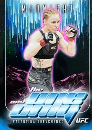 Valentina Shevchenko 2024 Topps Midnight UFC The One and Only #TO-16 Black Light