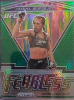 Joanna Jędrzejczyk 2021 Panini Prizm UFC Fearless #5 Green