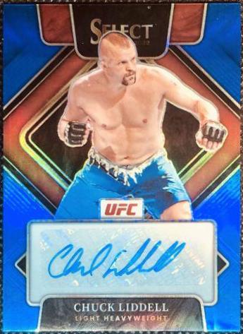 Chuck Liddell 2022 Panini Select UFC Signatures #9 Blue