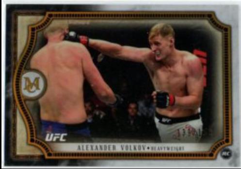 Alexander Volkov 2018 Topps UFC Museum Collection Base #29 Copper