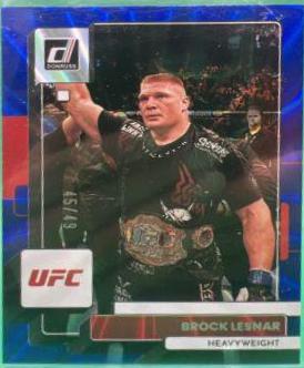 Brock Lesnar 2023 Panini Donruss UFC Base #151 Blue Laser