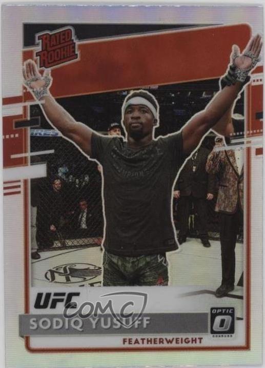 Sodiq Yusuff 2021 Panini Chronicles UFC Base Optic Rated Rookies #215 Silver