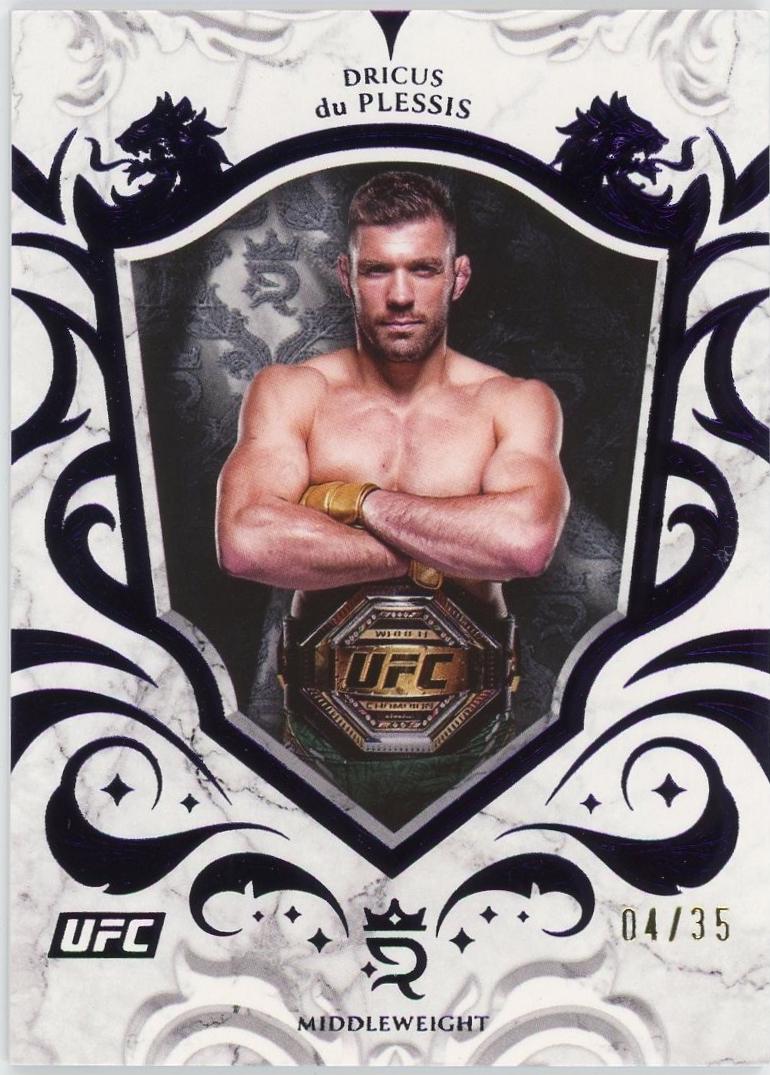 Dricus Du Plessis 2025 Topps Royalty UFC Base #3 Purple