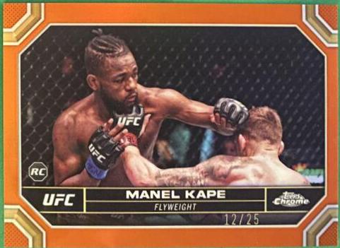Manel Kape 2024 Topps Chrome UFC Base #119 Orange Refractor