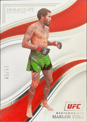 Marlon Vera 2023 Panini Immaculate Collection UFC Base #66 Purple
