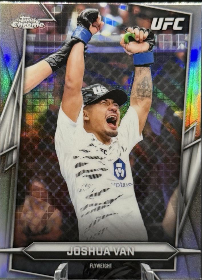 Joshua Van 2026 Topps Chrome UFC Base #15 Sonar Refractor