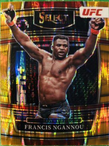 Francis Ngannou 2022 Panini Select UFC Concourse #35 Orange Flash