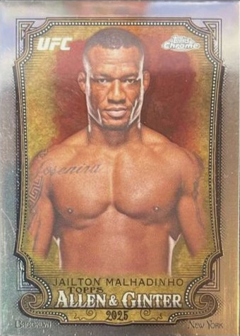 Jailton Almeida 2025 Topps Chrome UFC Allen & Ginter #AAG-22 Green Refractor