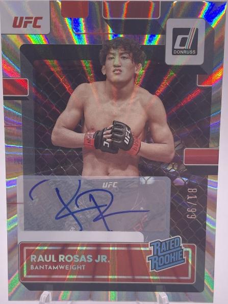 Raul Rosas 2023 Panini Donruss UFC Rated Rookies Signatures #206 Laser
