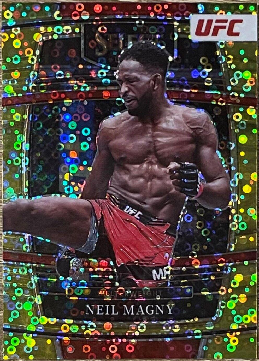 Neil Magny 2022 Panini Select UFC Concourse #86 Gold Disco