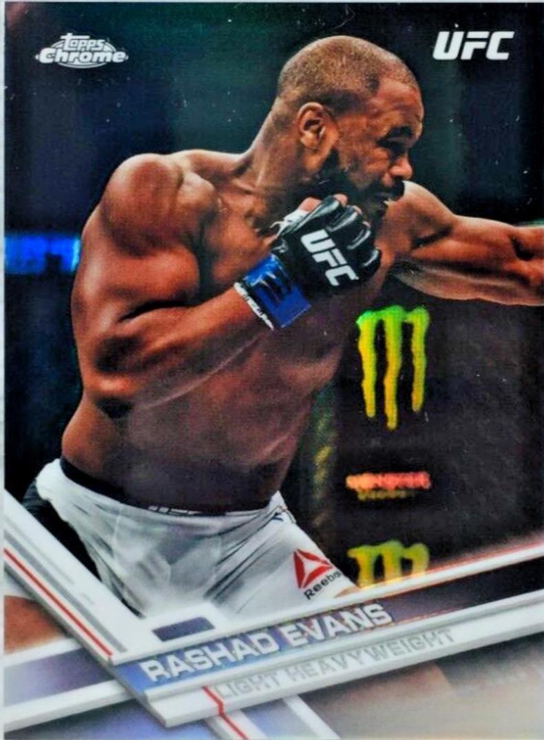 Rashad Evans 2017 Topps Chrome UFC Base #34 Refractor